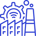 Smart factory with cog and Wi-Fi