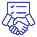 Business deal illustration with checklist